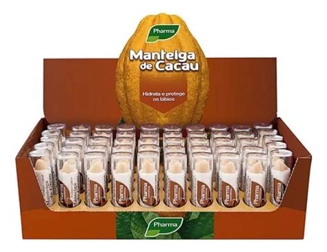 Manteiga De Cacau Hidrata Os Labios - Manteiga De Cacau Hidrata E Protege Lábios Bastão 50un | MercadoLivre