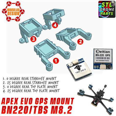 Stl File Impulserc Apex Evo Gps Mount Beitian Bn D