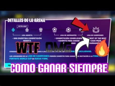 Como Ganar Todas Las Partidas De Modo Arena Fortnite Youtube