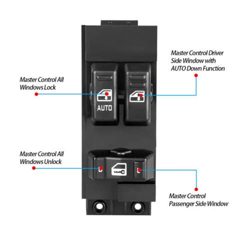 Driver Power Window Master Control Switch For 99 02 Chevy Silverado Gmc Sierra Ebay