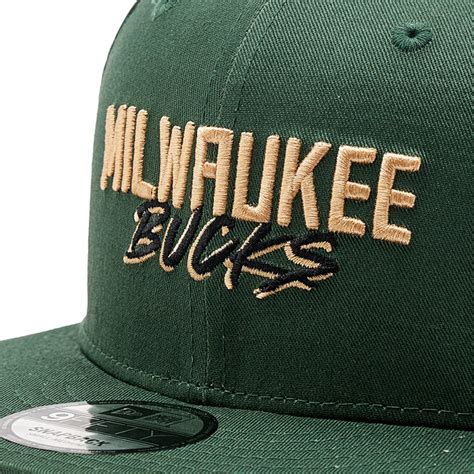 Gorra Con Visera New Era Milwaukee Bucks Script Logo Fifty