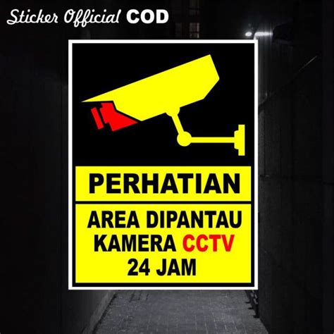 Jual Stiker Cctv Cctv Sticker Bahan Vinyl Shopee Indonesia