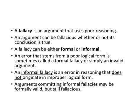 Fallacies