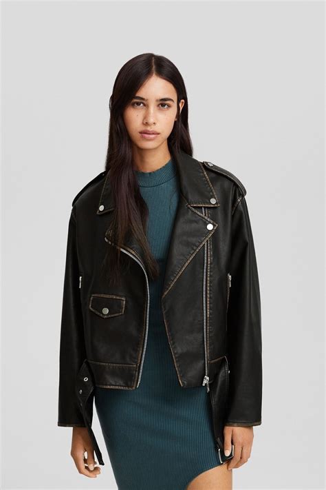 Bershka Distressed Detaylı Suni Deri Biker Ceket Fiyatı Yorumları