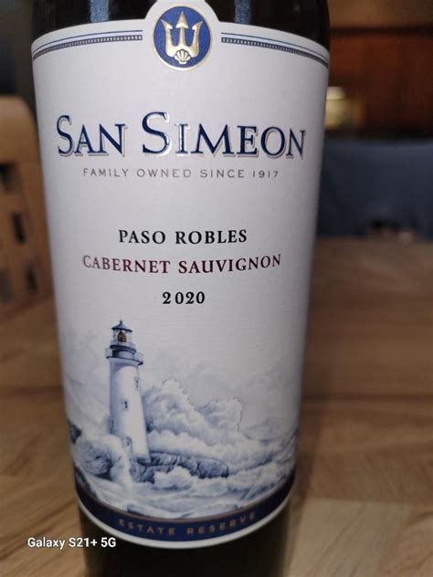 2020 San Simeon Cabernet Sauvignon Paso Robles Usa California