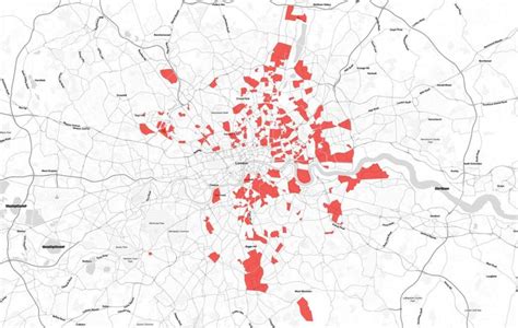 These Are Londons Gang Territories In One Map London Map Abstract