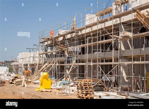 construction site building development housing scaffold high resolution