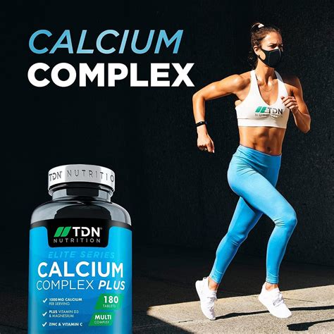 High Strength Calcium and Vitamin D Supplement - 180 Tablets with ...