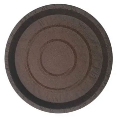 Brown Plain 8 Inch Sunmica Paper Plate For Event And Party Supplies