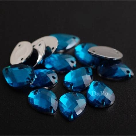 Pcs X Mm Mix Color Teardrop Sew On Taiwan Acrylic Rhinestone