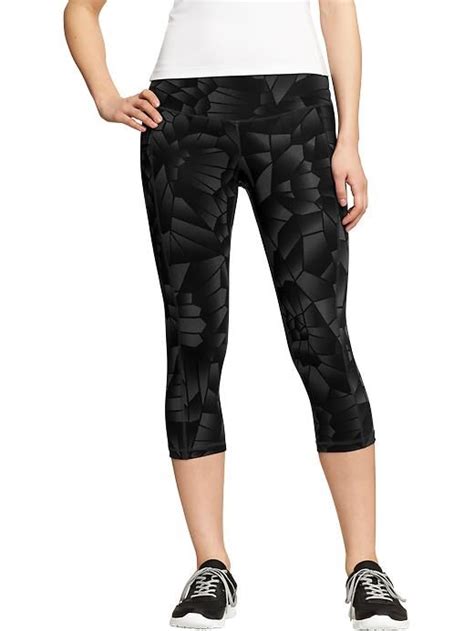 Old Navy Womens Active By Old Navy Printed Compression Capris 20