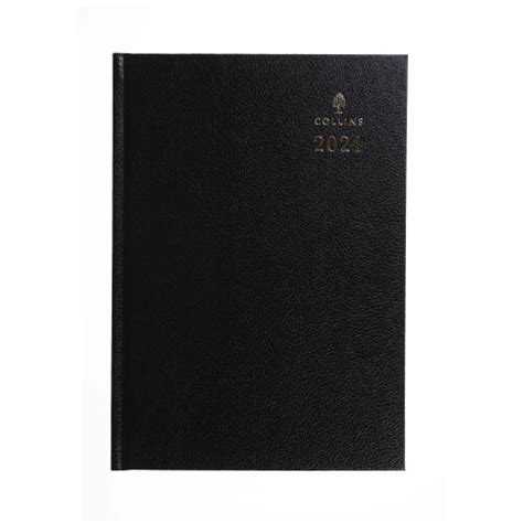 Collins 40 Diary A4 Week To View 2024 Black 819783 Hunt Office UK