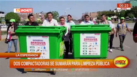 La Esperanza dos compactadoras se sumarán para limpieza pública