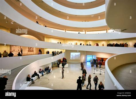 New York Manhattan United States Solomon R Guggenheim Museum Stock