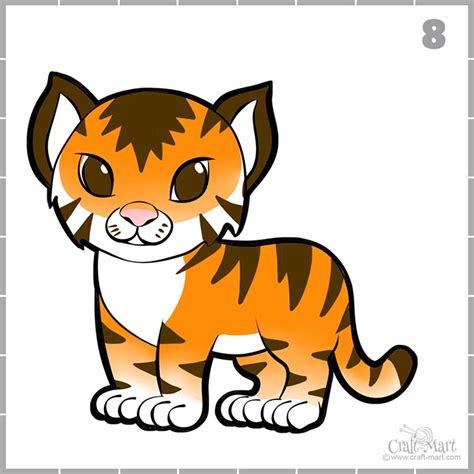 How To Create A Nice Drawing Of A Tiger For Beginners Craft Mart