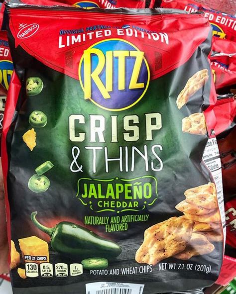 Ritz Crackers Crisp And Thins Jalapeno Flavor