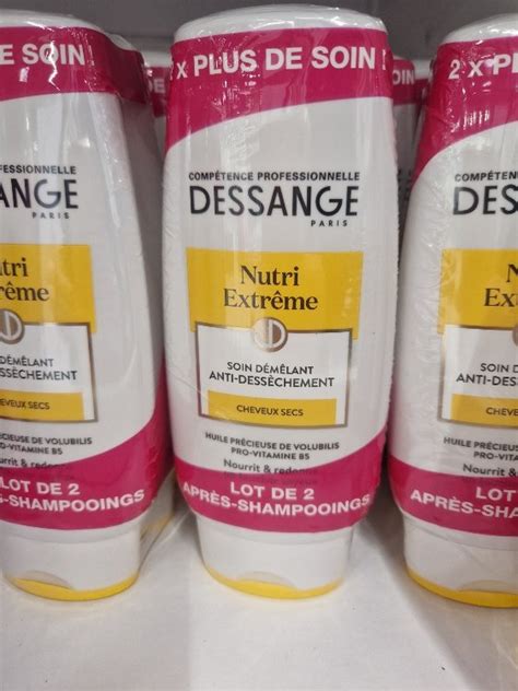 Jacques Dessange Après shampooing Crème Anti dessèchement Les 2