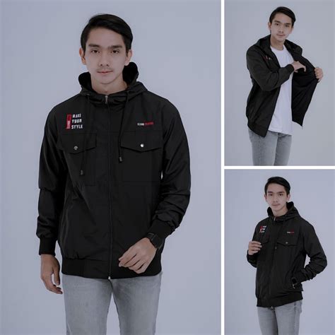 Jual Jaket Semi Parka Elzano Semi Parka Jaket Parasut Pria Wanita