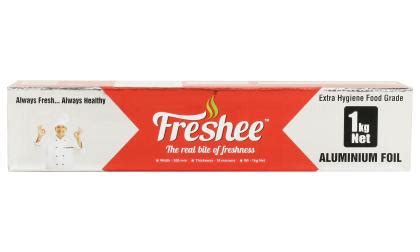 Freshee Mtr Aluminium Foil Roll Micron Thick Silver Foil Paper