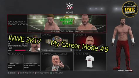 Wwe 2k17 My Career Mode Part 9 Ps4 Youtube