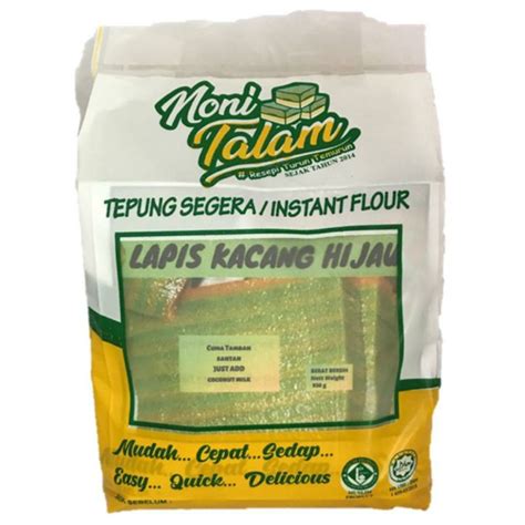 Tepung Kuih Lapis Kacang Hijau By Noni Talam Shopee Malaysia