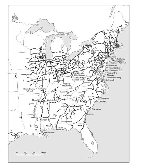 American Railroad Map