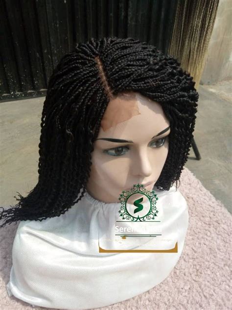 Short Box Braid Wig Watermelon Braid Lace Closure Braid Wig Etsy