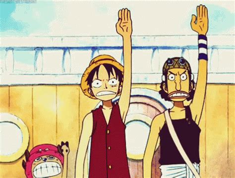 One Piece Luffy One Piece Luffy Usopp Discover Share Gifs