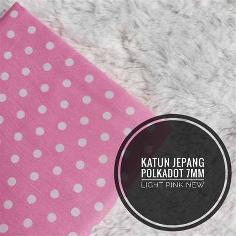 Jual Kain Meteran Katun Jepang Tokai Senko Polkadot 7MM 0 5M Shopee