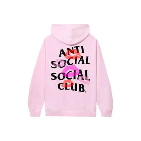 Anti Social Social Club Your Kiss Hoodie Pinkanti Social Social Club