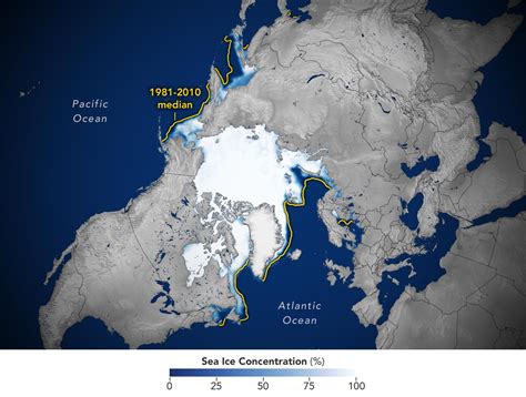 Nasa Finds Arctic Winter Sea Ice Maximum Extent Th Lowest On Record