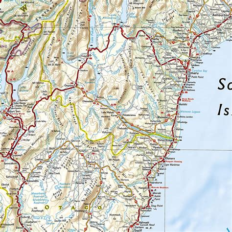 NOWA ZELANDIA Mapa Wodoodporna NATIONAL GEOGRAPHIC 2022