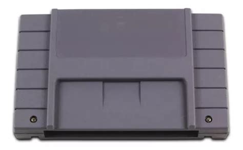 Case Cartucho Cinza Label Traseira Parafusos Snes Novo