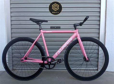 TSUNAMI SNM 100 Pearl Pink Fixie Fixed Gear Drop Bar Track Bicycle