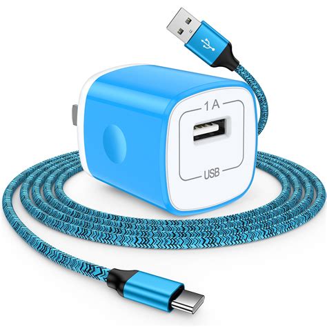 Type C Charger USB C Cable Fast Charging Cable 6FT with USB Wall
