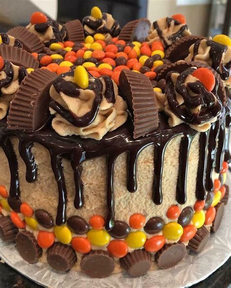 Homemade Chocolate Peanut Butter Reeses Cake Recipe