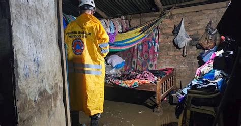 9 viviendas inundadas y dañadas por las lluvias de las últimas horas en