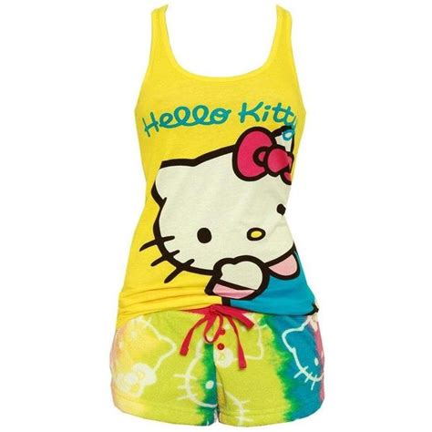 Hello Kitty Radiant Joy Yellow Tank And Fleece Short Set Found On