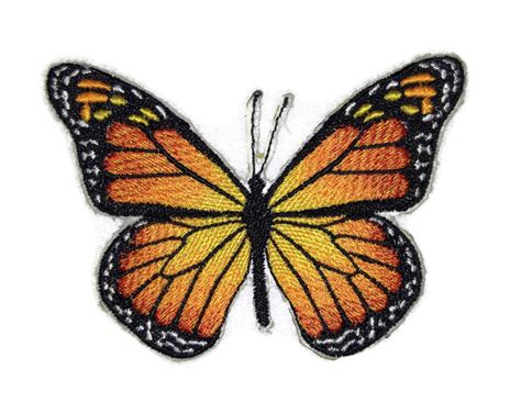 Butterfly Monarch Embroidered Iron On Patch Beyond Vision Mall