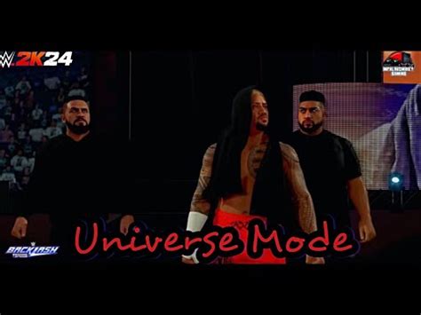 WWE 2K24 Backlash Universe Mode YouTube