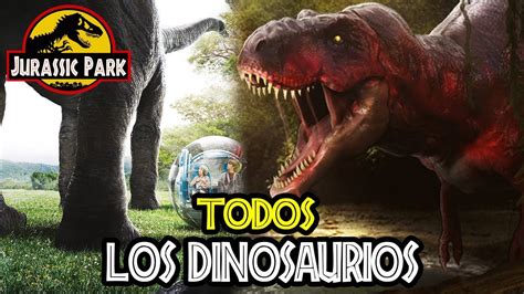 Todos Los Dinosaurios De Jurassic Park [libro] Youtube