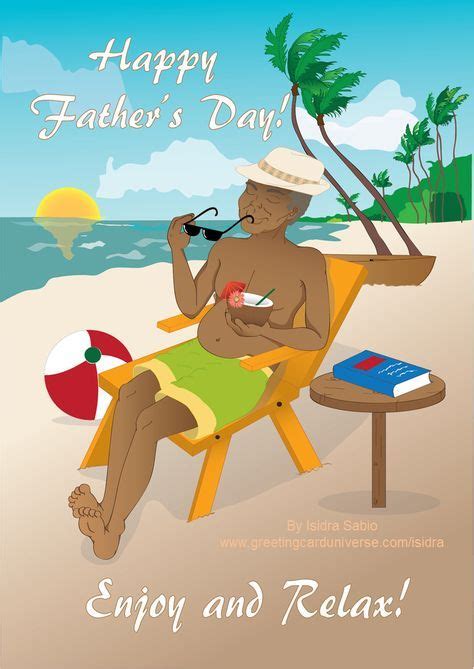 Fathers Day Greeting Card This Fathers Day Card Shows A Black