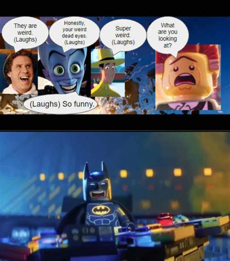 Lego Batman Laughing At Lord Businesss Defeat By Arielariaspetzoldt On