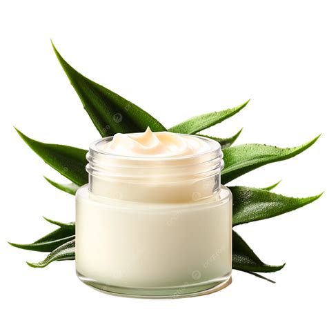 Ointment Cream With Aloe Vera On Transparent Background Genrative Ai