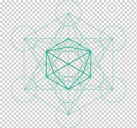 Cubo de geometría sagrada metatron cubo ángulo triángulo simetría