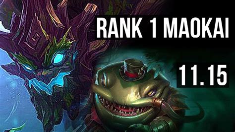 MAOKAI Ezreal Vs TAHM KENCH Vayne SUPPORT Rank 1 Maokai 3 0 9