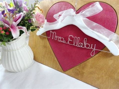 Items similar to Personalized Bridal Hangers Personalized Hangers ...