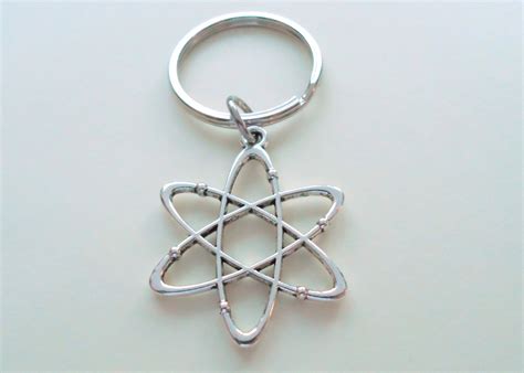 Atom Keychain Science Keychain Physics Keychain Graduation Etsy