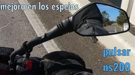 Mejora Espejos Bajaj Pulsar NS 200 Y Otras Motos YouTube