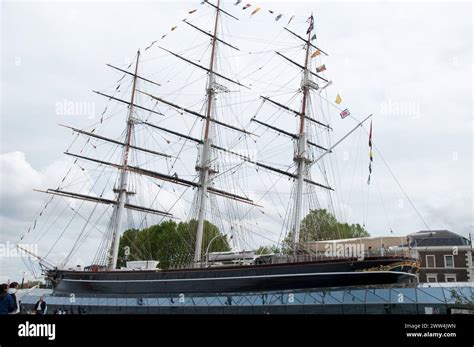 Cutty Sark In Dry Dock Greenwich South London Uk Cutty Sark Is A